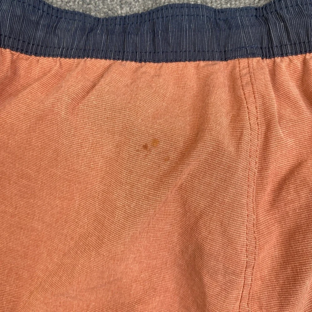 Billabong Recycler Board Shorts Mens Medium Orange Navy Blue Elastic Waist Surf